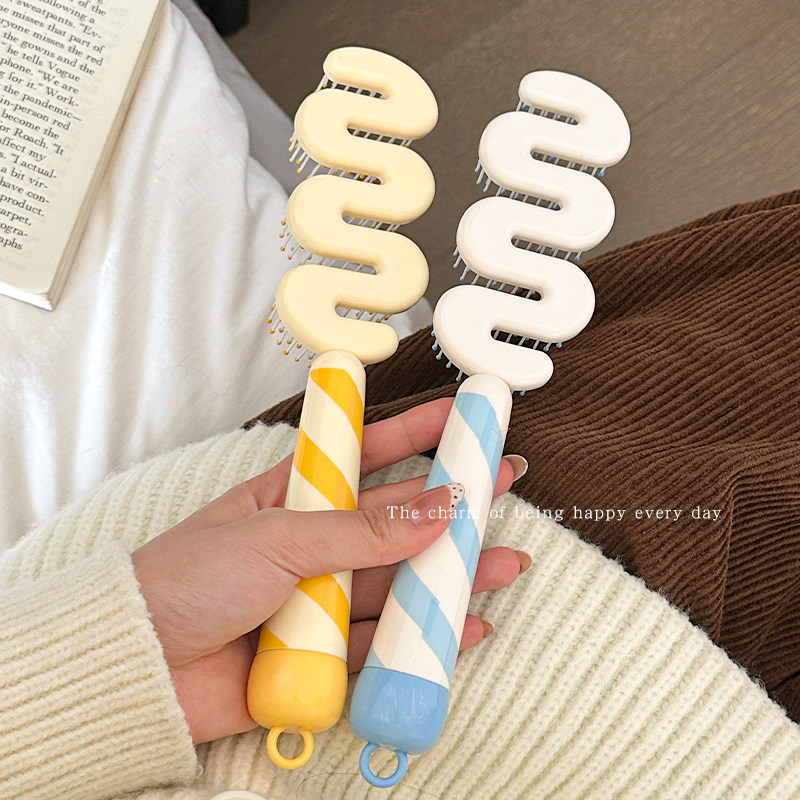 高颜值波浪护发梳蓬松梳长发梳直发梳子学生宿舍女家用卷发按摩梳,家庭/个人清洁工具,梳子/化妆梳/按摩梳,淘宝优惠券,粉丝福利购,淘宝优惠卷