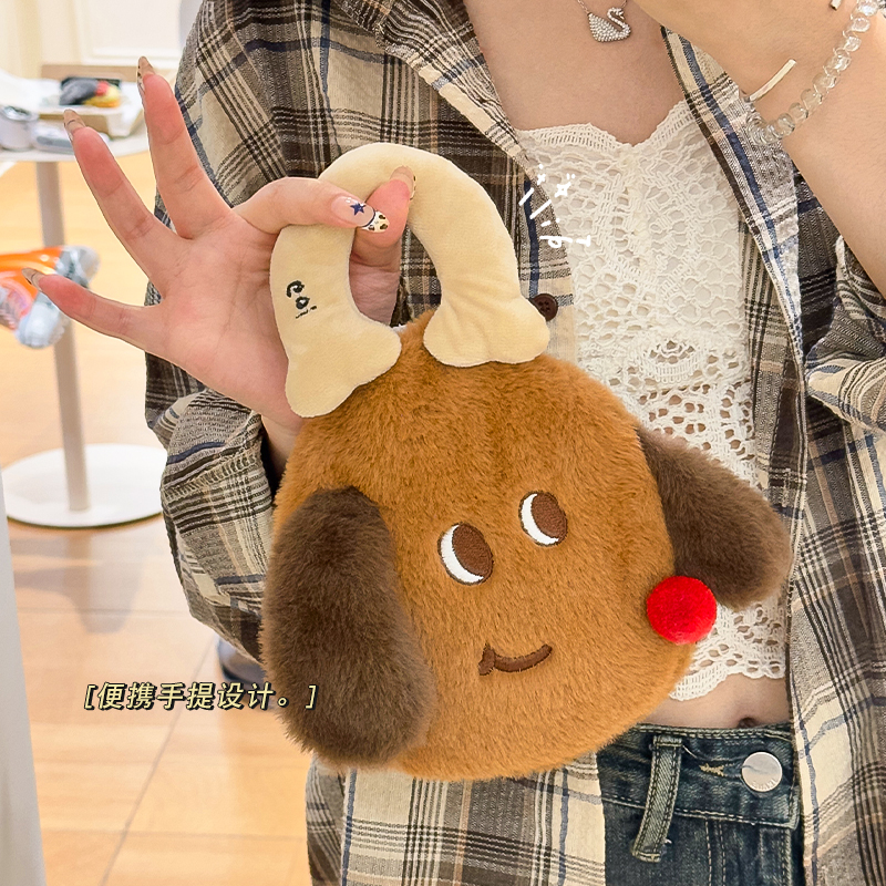 可爱小狗热水袋注水可手提