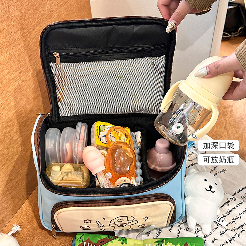 手提妈咪包高颜值母婴外出轻便婴儿车挂包宝宝尿不湿奶瓶收纳包包