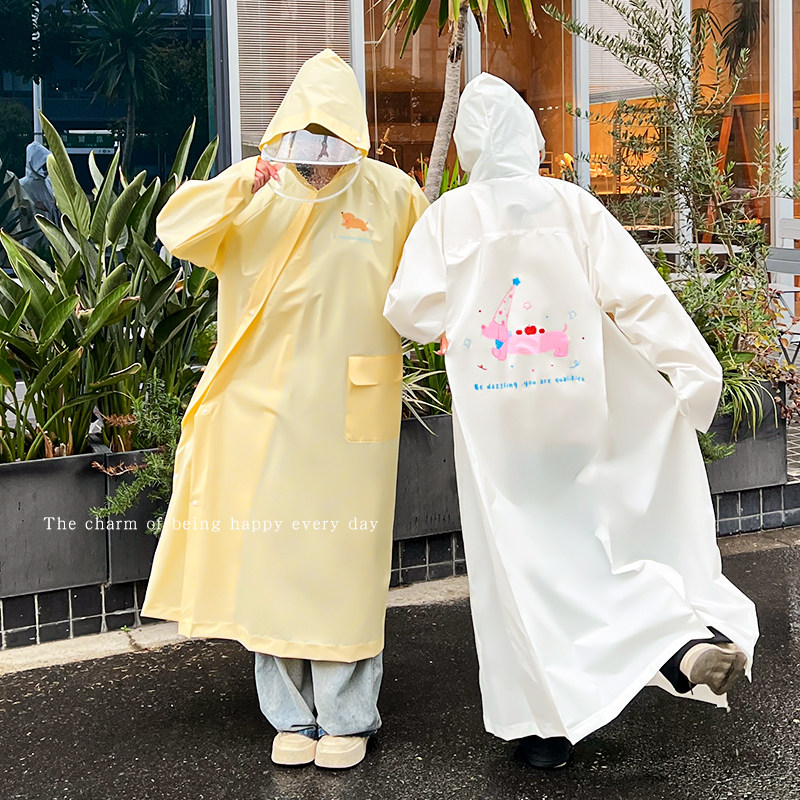 高颜值雨衣旅行便携式成人外穿男女登山加厚长款全身防暴雨雨披风