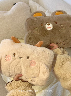 可爱热水袋暖手宝暖宝宝充电暖水袋女生用热宝电暖宝防爆毛绒暖腰