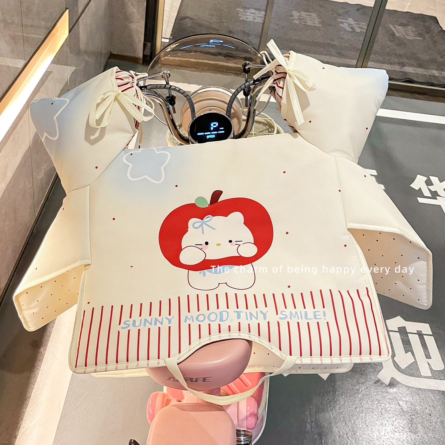 冬季电动车挡风被加厚保暖防风御寒加宽侧翼双面防水摩托车挡风罩
