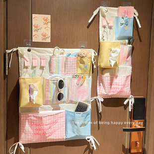 多巴胺学生宿舍壁挂手机置物神器 门后收纳挂袋多功能ins风立体式