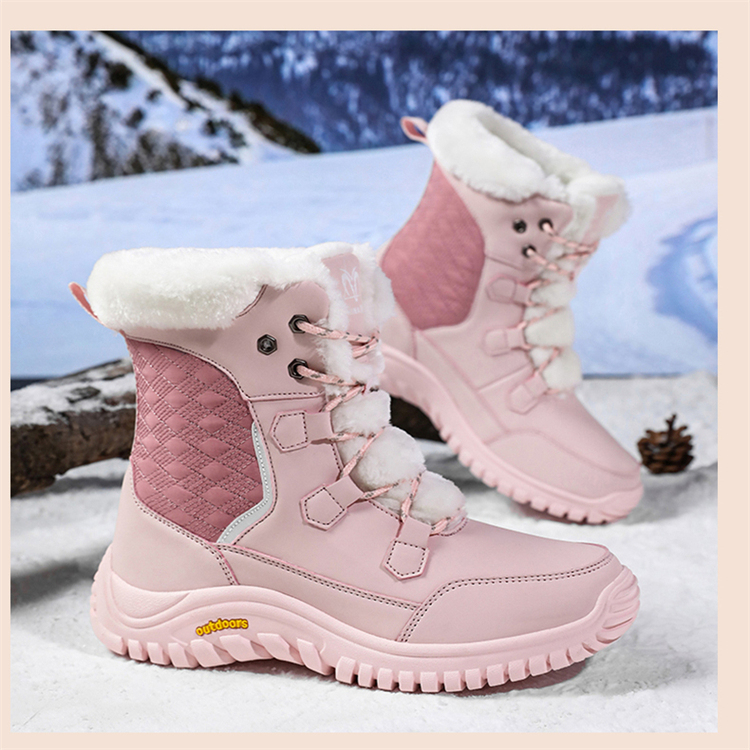 户外防水防滑加绒高帮棉鞋加厚