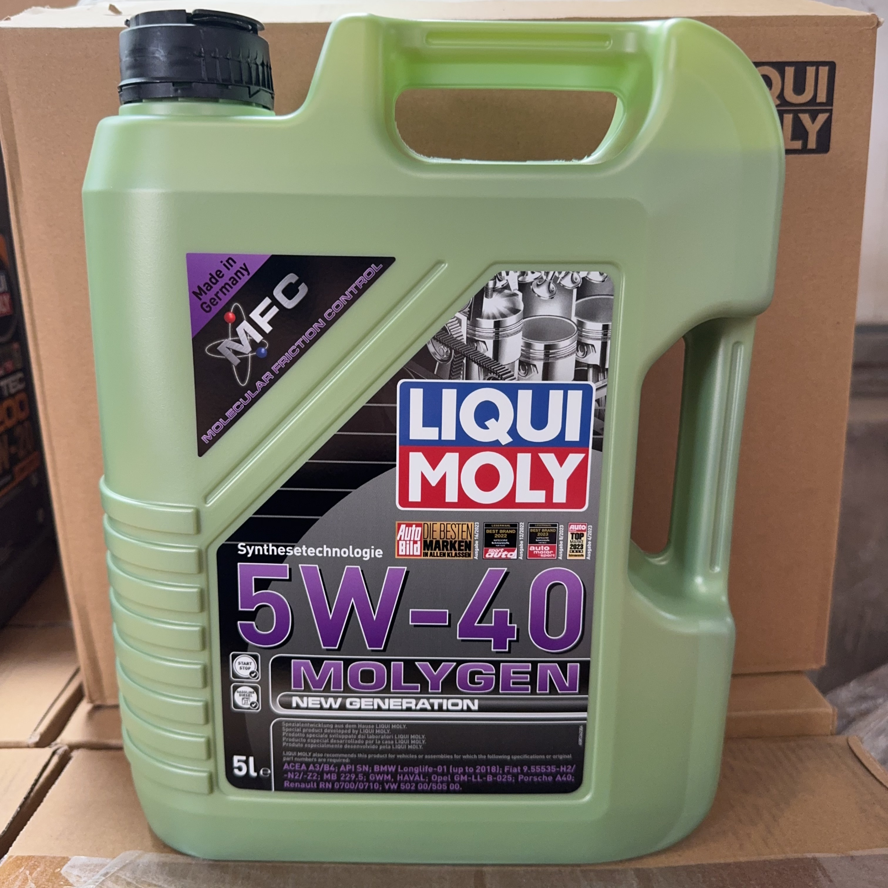 力魔魔法基因全合成机油 5W-40 SN/CF 8536 绿色机油 5升装德国