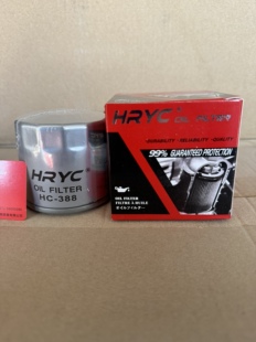 HRYC HC388贝纳利摩托车机滤进口尼龙网玻纤机油滤芯机油格