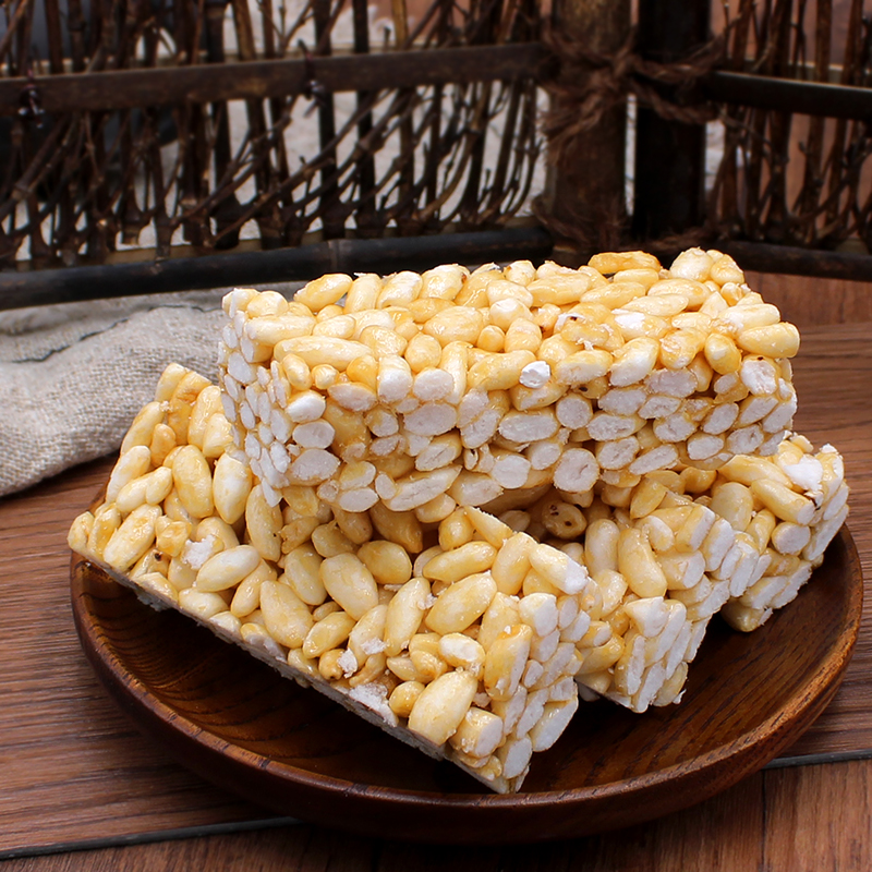 台州特产传统手工老式米花糖米花酥红糖味烤糖大米花温岭休闲零食