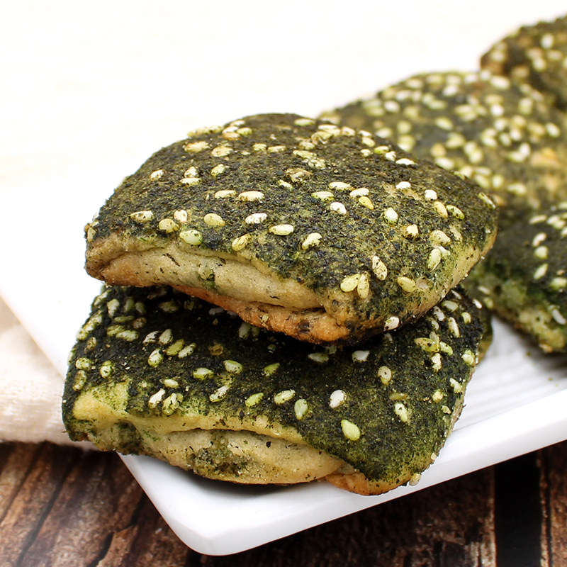 传统手工海苔味千层饼浙江特产奉化溪口千层饼手抓饼休闲零食500g