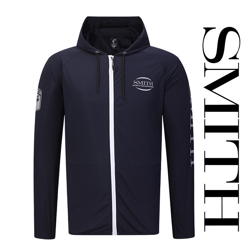 日本SMITH史密斯夏季冰丝防晒防紫外线透气连帽钓鱼服路亚饵腰包