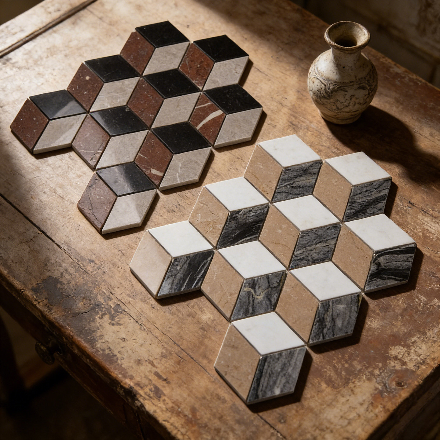 佳纷咖色菱形石材马赛克咖啡店别墅民宿服装店背景墙卫生间瓷砖