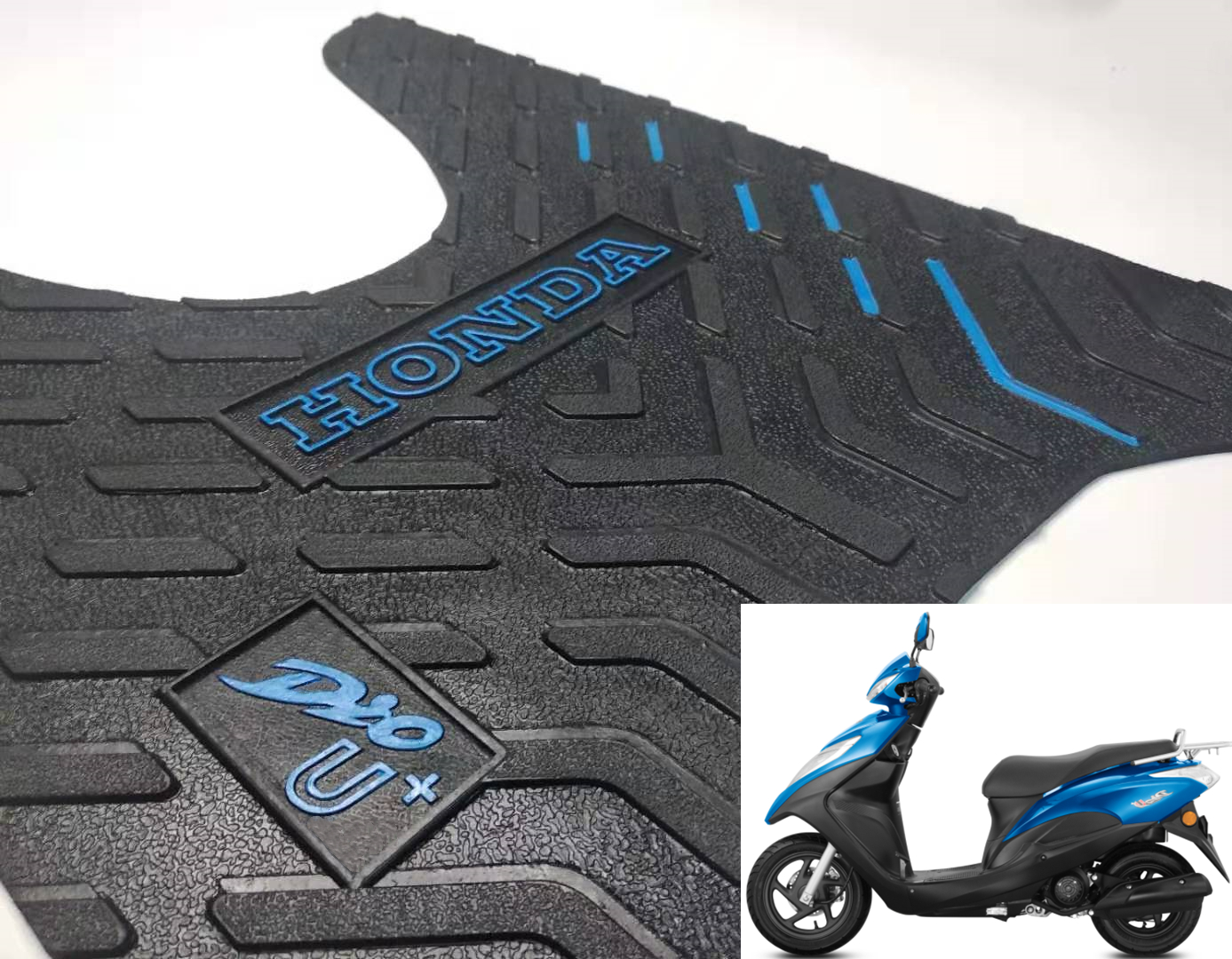 适用于新大洲本田迪奥DIO U+ 125脚垫踏板车摩托车改装配件脚踏皮