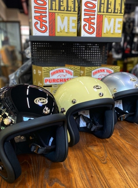 台湾Gallop小盔体摩托车骑士男女机车踏板电动车复古四分之三头盔