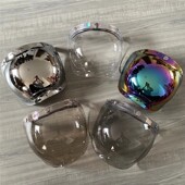 台湾头盔泡泡镜片海鸟bell复古四分之三盔通用三扣翻转挡风镜片