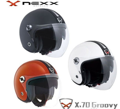 nexx复古踏板电动摩托车头盔
