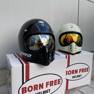 现货bornfree mini moto3头盔镜片电镀变色日夜通用内置防风镜片