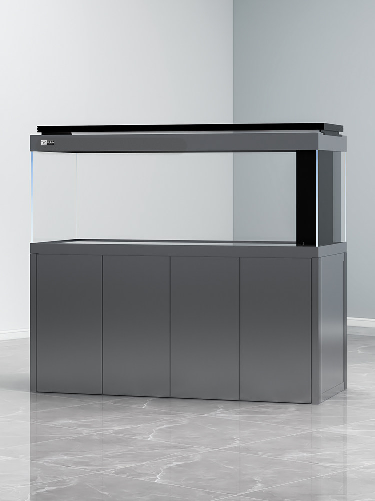 Teyu's large fish tank intelligent ultra-white glass professional bottom filtration integrated stretching ecological aquarium aquarium arowana tank