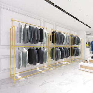 婚纱架影楼专用展示架礼服架子旗袍双层礼服展示架男装 挂衣架西装