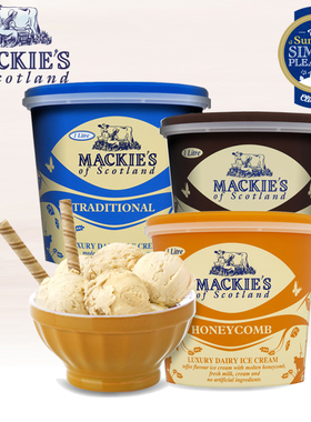 苏格兰进口MACKIE'S OF SCOTLAND特浓鲜奶牛乳冰淇淋雪糕冰激凌