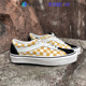 滑板鞋 VANS VN0A3WLPV0D 黄色棋盘格 男女情侣休闲帆布鞋 Bold