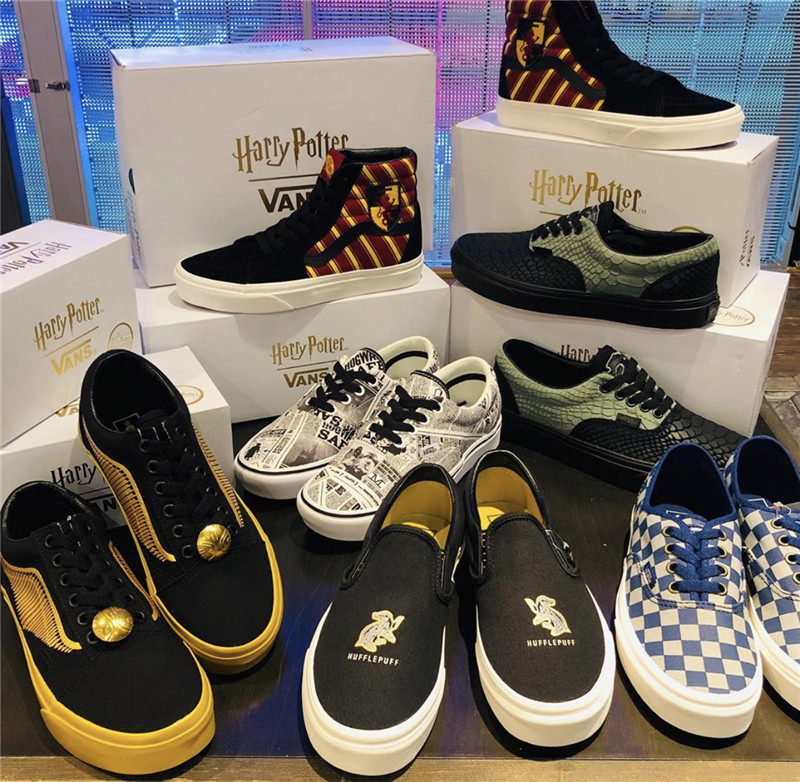 vans harry potter 哈利波特限量联名高低帮男女帆布鞋滑板鞋