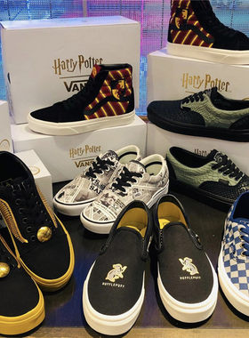 滑板鞋VANS帆布鞋联名系带