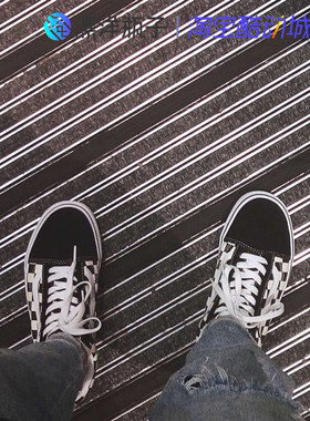 VANS OLD SKOOL经典款低帮棋盘格OS男女帆布鞋滑板鞋VN0A38G1P0S