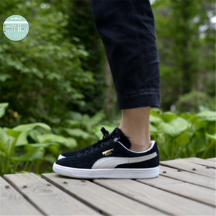 352634 Puma 潮流休闲运动板鞋 黑白男女鞋 Suede Classic