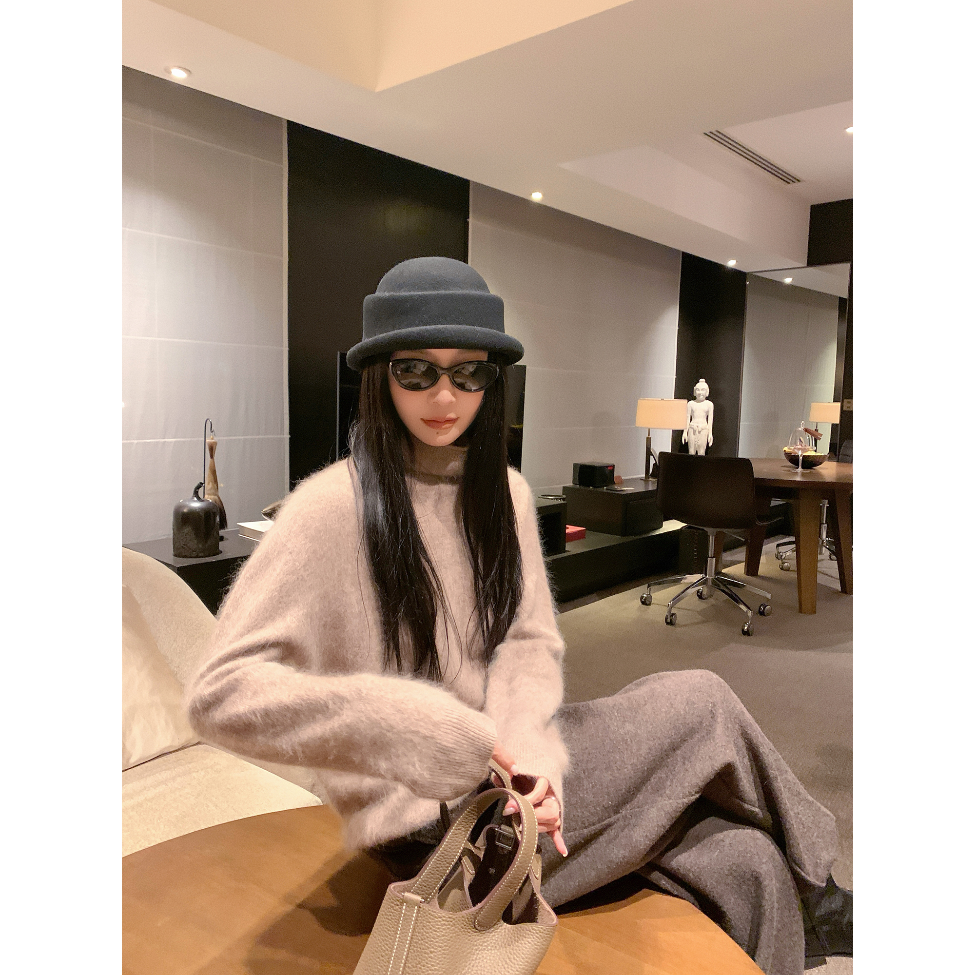 大小姐77 软糯轻盈～轻奢羊绒羊毛拉毛堆堆高领保暖多色毛衣内搭