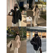 大小姐77 暖意绒绒～慵懒宽松毛毛外套高级感中长款 皮毛一体外套