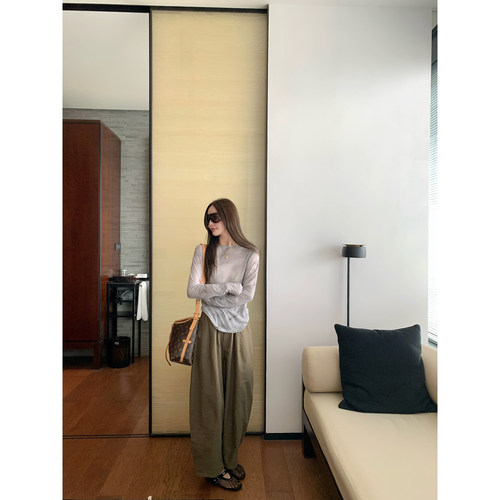 大小姐77 时髦精 扎染夏季薄款清透修身显瘦圆领短款T恤上衣