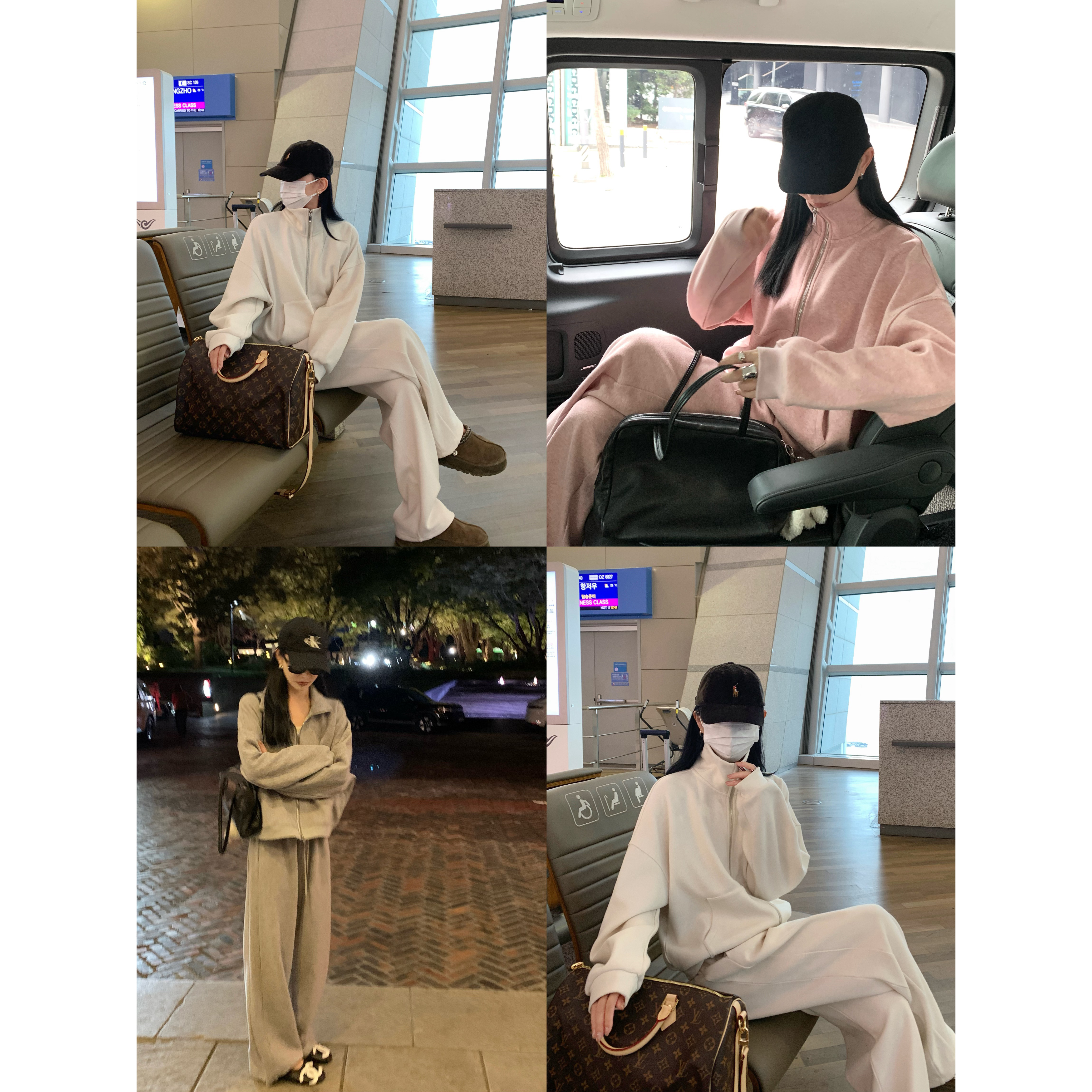 大小姐77 时髦套装加厚软糯柔软细腻冬日保暖立领卫衣阔腿裤