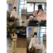 加厚软糯柔软细腻冬日保暖立领卫衣阔腿裤 大小姐77 时髦套装