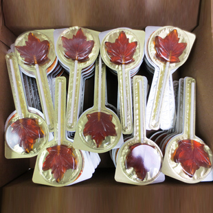 CANADA 加拿大枫糖棒棒糖儿童零食可爱枫叶糖果硬糖结婚喜糖 TRUE
