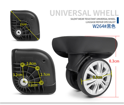 行李箱轮子替换拉杆箱轮子维修W-A红鹰万向轮密码箱轱辘滑滚轮264