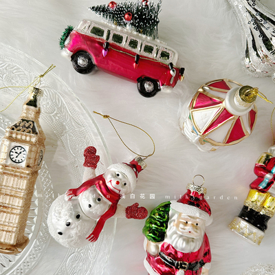 轻奢异形挂件圣诞树装饰圣诞老人