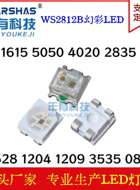 WS2812B内置IC 0807 3528 1204 1209 3535 4020 5050 RGB幻彩灯珠