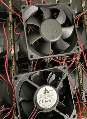 台达 AFB0812VH 8025 12V 0.41A 8CM 8厘米 机箱0.51A散热风扇