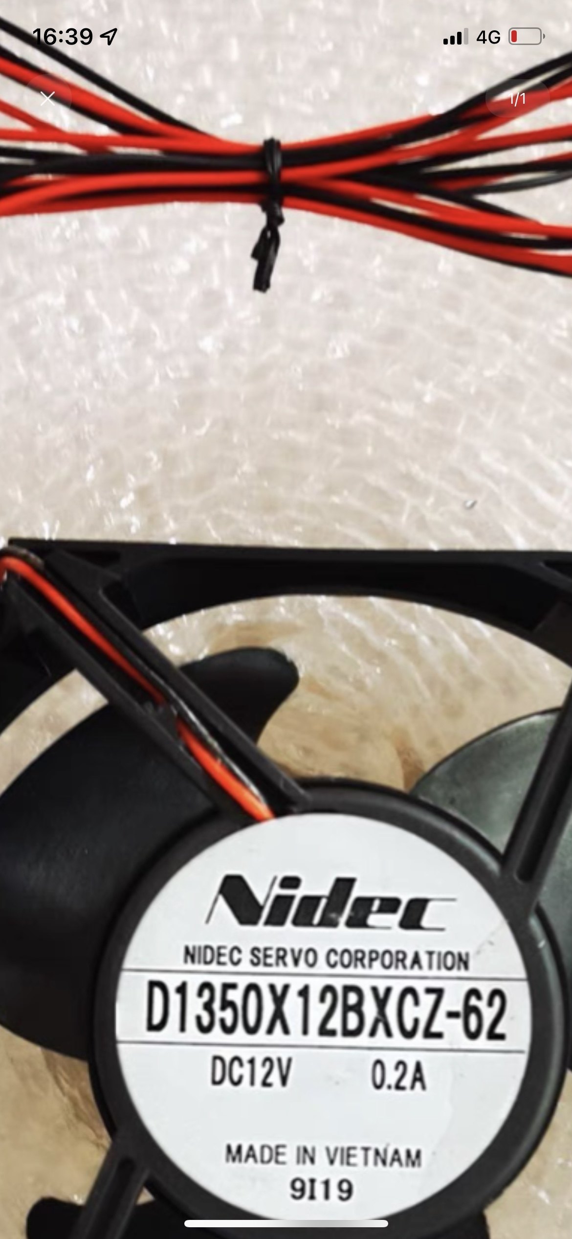 D1350X12BXCZ-62  DC12V 0.2A NIDEC冰箱散热风扇NIDEC日本电厂