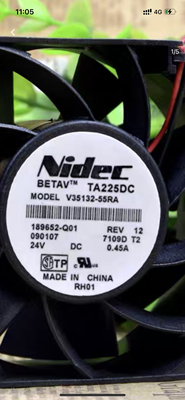 Nidec V35132-55RA 8038 24v 0.45A 8CM 大风量变频器散热风扇