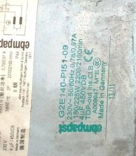 RF2C-140/059 K313 SF-2056 ABB变频器风扇 G2E140-PI51-09/42