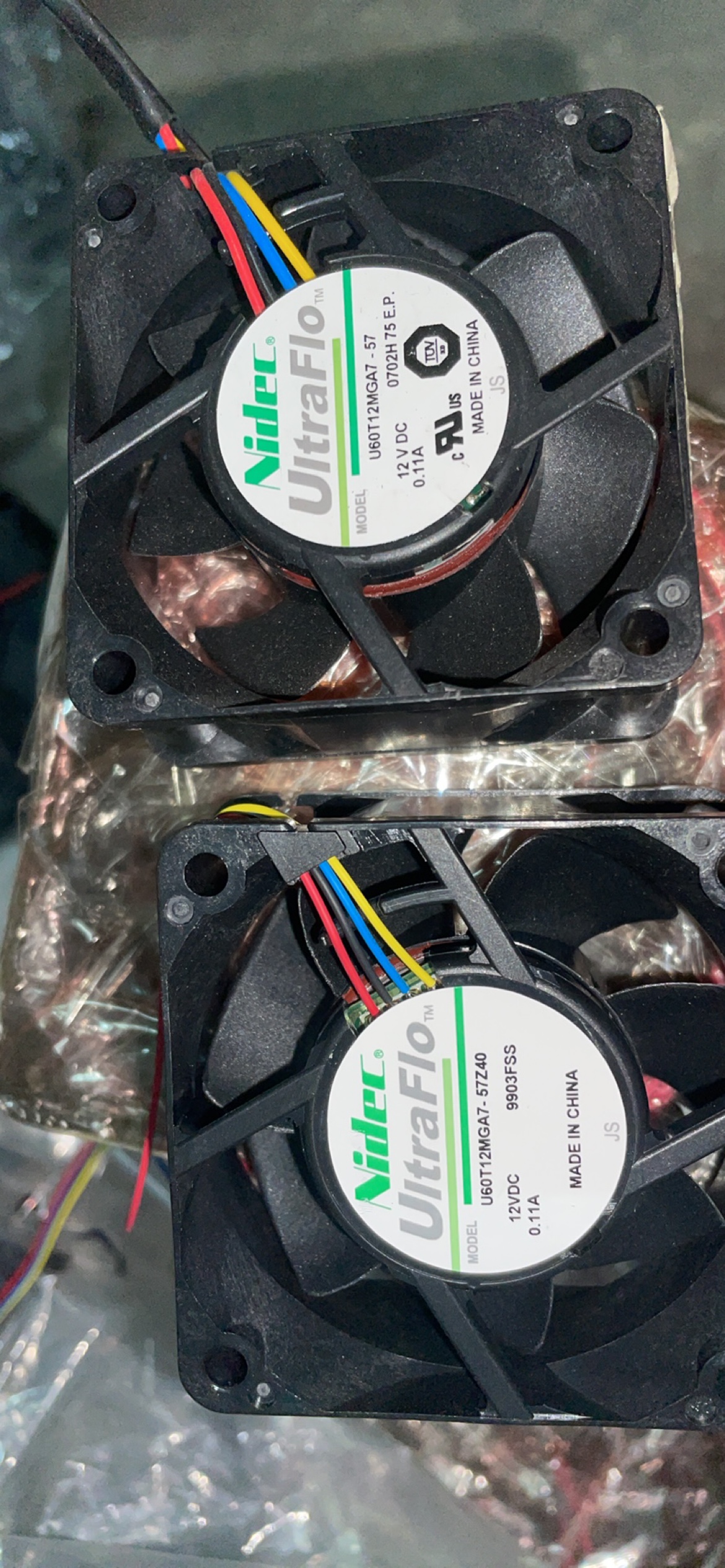 Nidec 6025 12V U60T12MGA7 MUA7-51 52 57 53J321 57Z40风扇6CM