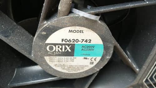 MRS18-TUL F0340-742 F0132-742  ORIX 18CM 100V风扇F0620-742