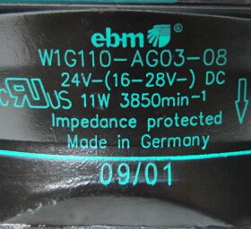 ebmpapst W1G110-AG03-08/10 12038 24V 11W 金属风机4184NXHH