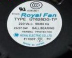 160日本Royal TYPE UT626DG-TP 200V全金属110V风扇T655DF15-5