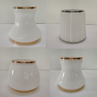 灯具配件大全金边灯罩e27螺口客厅吊灯灯笼灯罩e14螺口壁灯罩换新