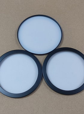 灯具配件大全客厅吊灯灯罩亚克力防尘盖黑色铁圈diy防蚊虫盖灯具