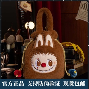 正版POPMART泡泡玛特WHY SO SERIOUS系列LABUBU讨糖袋潮流手提包