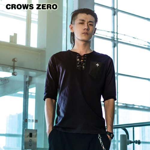 热血高校五分袖crowszero韩版