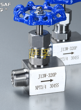 304/316内外丝不锈钢针型阀 J13W-160P 320RL 内外螺纹丝扣针形阀