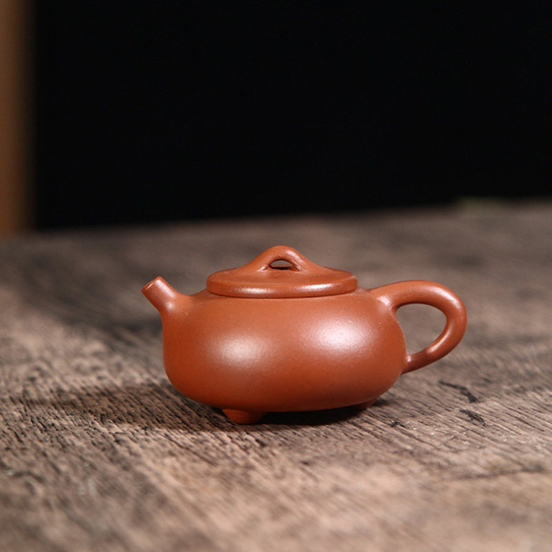 70CC石瓢小壶名家创意迷你指尖壶原矿底槽清宜兴纯手工紫砂泡茶壶